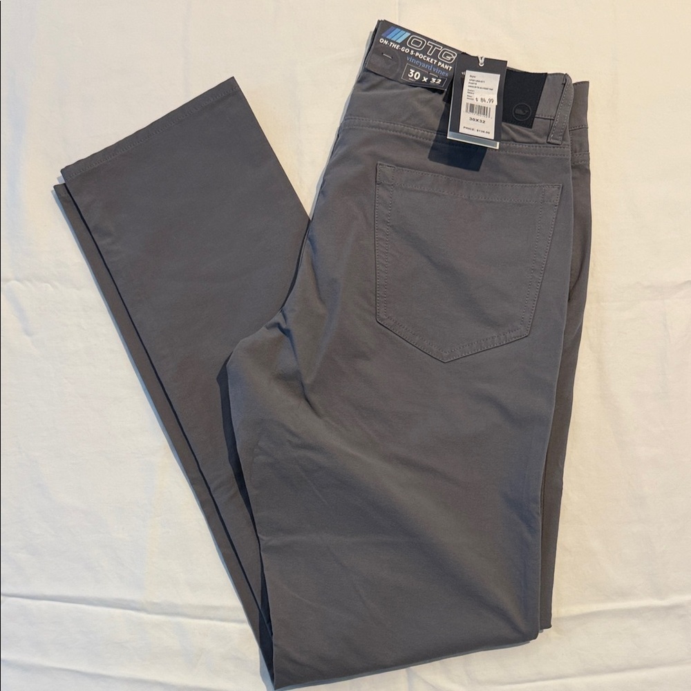 Vineyard Vines Men's Charcoal Slim Straight Jeans
